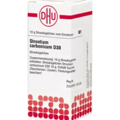 STRONTIUM CARBONICUM D 30 Globuli 10 g