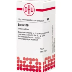SULFUR D 6 Globuli 10 g