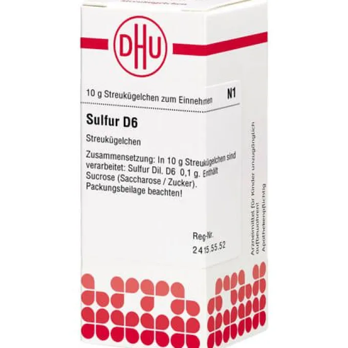 SULFUR D 6 Globuli 10 g