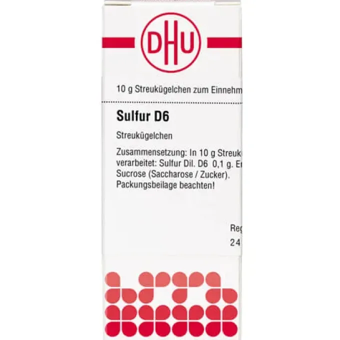 SULFUR D 6 Globuli 10 g