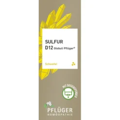 SULFUR D 12 Globuli Pflüger Globulispender 10 g