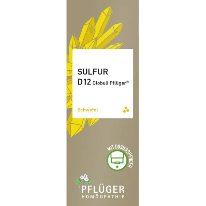 SULFUR D 12 Globuli Pflüger Globulispender 10 g