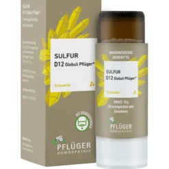 SULFUR D 12 Globuli Pflüger Globulispender 10 g