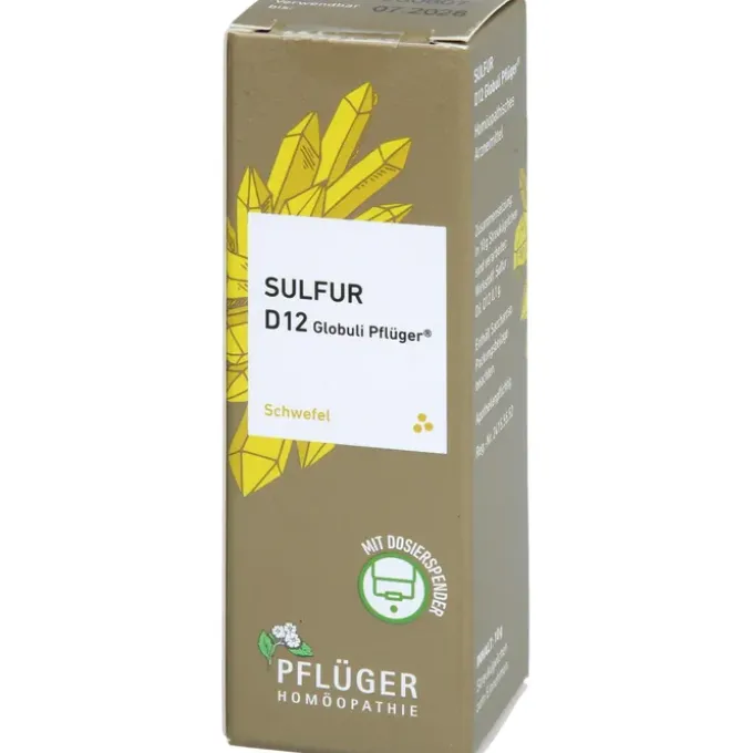SULFUR D 12 Globuli Pflüger Globulispender 10 g