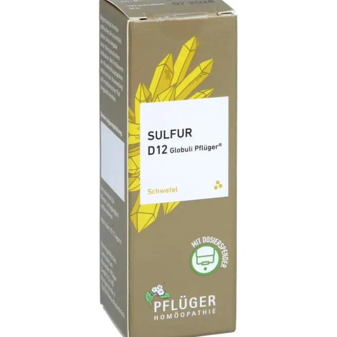 SULFUR D 12 Globuli Pflüger Globulispender 10 g