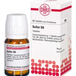 SULFUR D 6 Tabletten 80 St