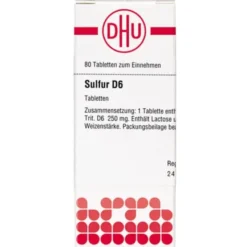 SULFUR D 6 Tabletten 80 St