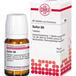 SULFUR D 6 Tabletten 80 St