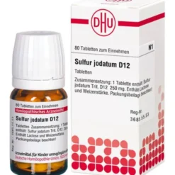 SULFUR JODATUM D 12 Tabletten 80 St