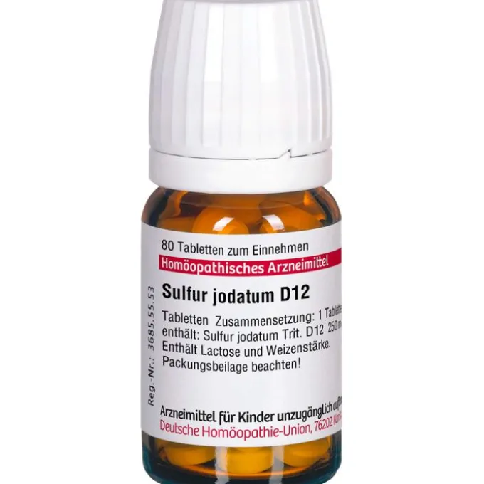 SULFUR JODATUM D 12 Tabletten 80 St