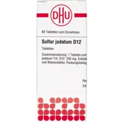 SULFUR JODATUM D 12 Tabletten 80 St