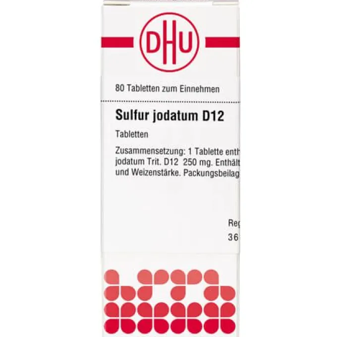 SULFUR JODATUM D 12 Tabletten 80 St