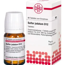 SULFUR JODATUM D 12 Tabletten 80 St