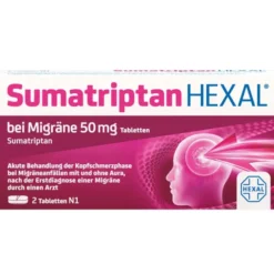 SUMATRIPTAN HEXAL bei Migräne 50 mg Tabletten 2 St