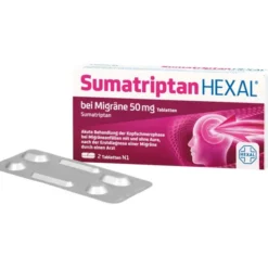 SUMATRIPTAN HEXAL bei Migräne 50 mg Tabletten 2 St