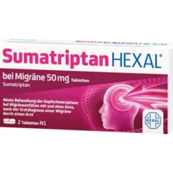 SUMATRIPTAN HEXAL bei Migräne 50 mg Tabletten 2 St