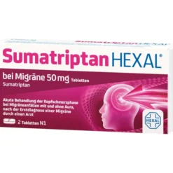 SUMATRIPTAN HEXAL bei Migräne 50 mg Tabletten 2 St
