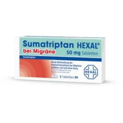 SUMATRIPTAN HEXAL bei Migräne 50 mg Tabletten 2 St