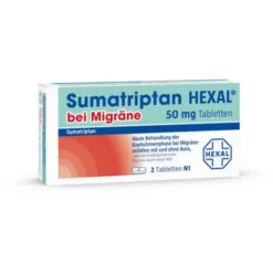 SUMATRIPTAN HEXAL bei Migräne 50 mg Tabletten 2 St