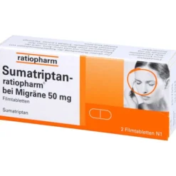 SUMATRIPTAN-ratiopharm bei Migräne 50 mg Filmtabl. 2 St