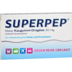 SUPERPEP Reise Kaugummi Dragees 20 mg 10 St