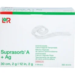 SUPRASORB A+Ag Antimik.Cal.Alginat Tamp.30 cm 2 g 5 St