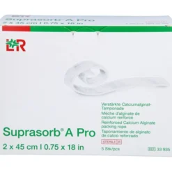 SUPRASORB A Pro Calciumalginat Tamponade 2x45 cm 5 St
