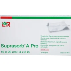 SUPRASORB A Pro Calciumalginat Kompr.10x20 cm 5 St