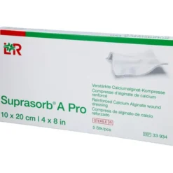SUPRASORB A Pro Calciumalginat Kompr.10x20 cm 5 St