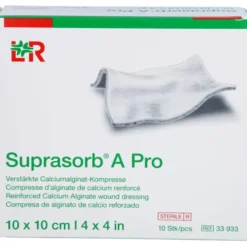SUPRASORB A Pro Calciumalginat Kompr.10x10 cm 10 St