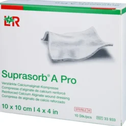 SUPRASORB A Pro Calciumalginat Kompr.10x10 cm 10 St
