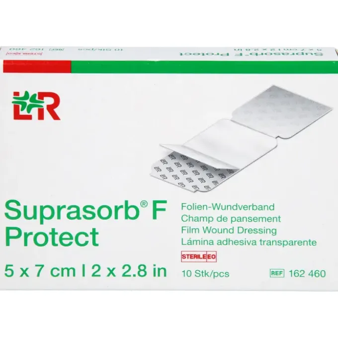 SUPRASORB F Protect Folien-Wundverb.5x7 cm ste. 10 St