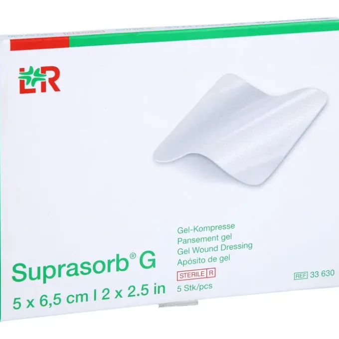 SUPRASORB G Gelkompresse 5x6,5 cm 5 St