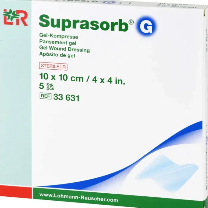 SUPRASORB G Gelkompresse 10x10 cm 5 St