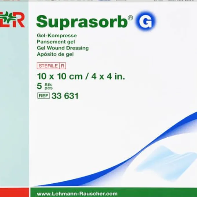 SUPRASORB G Gelkompresse 10x10 cm 5 St