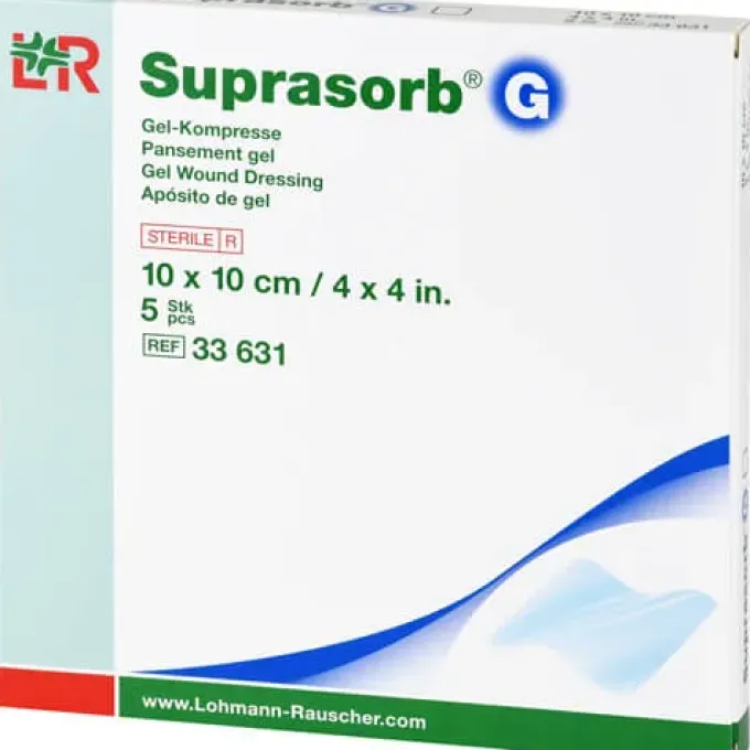 SUPRASORB G Gelkompresse 10x10 cm 5 St