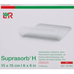 SUPRASORB H Hydrokoll.Verb.dünn 15x15 cm 5 St