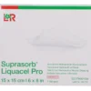 SUPRASORB Liquacel Pro 15x15 cm Kompressen 5 St