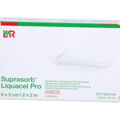 SUPRASORB Liquacel Pro 5x5 cm Kompressen 10 St
