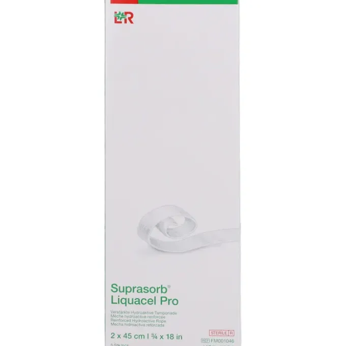 SUPRASORB Liquacel Pro 2x45 cm Tamponaden 5 St