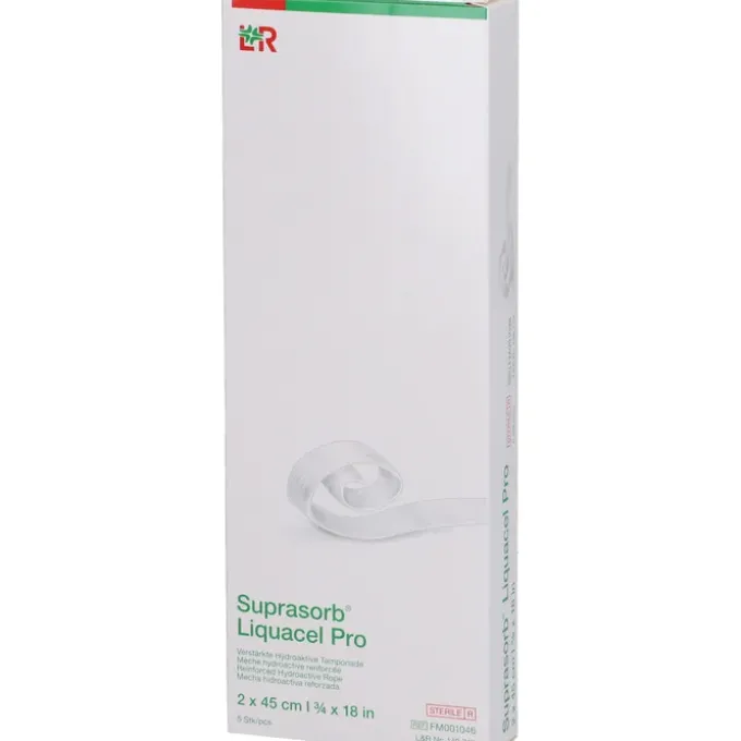 SUPRASORB Liquacel Pro 2x45 cm Tamponaden 5 St
