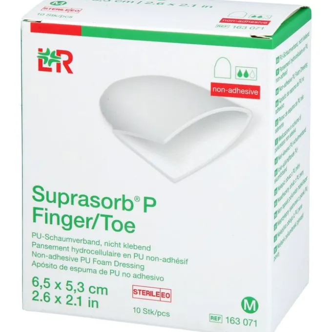 SUPRASORB P Finger/Toe PU-Schaumverb.steril Gr.M 10 St