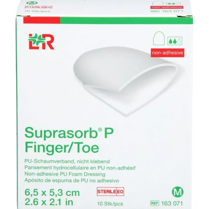 SUPRASORB P Finger/Toe PU-Schaumverb.steril Gr.M 10 St
