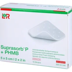 SUPRASORB P+PHMB Schaumverband 5x5 cm 10 St