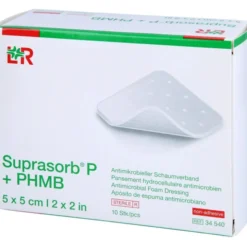 SUPRASORB P+PHMB Schaumverband 5x5 cm 10 St