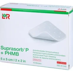 SUPRASORB P+PHMB Schaumverband 5x5 cm 10 St