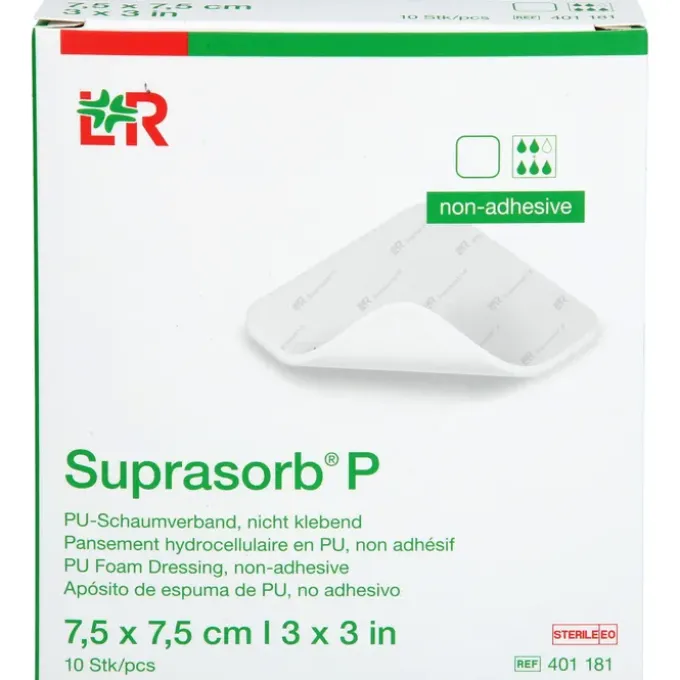 SUPRASORB P PU-Schaumv.nicht klebend 7,5x7,5cm ste 10 St