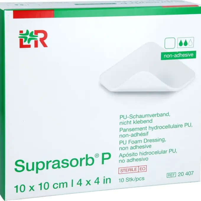 SUPRASORB P PU-Schaumv.nicht klebend 10x10 cm 10 St