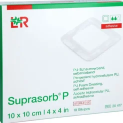 SUPRASORB P PU-Schaumv.selbstklebend 10x10 cm 10 St