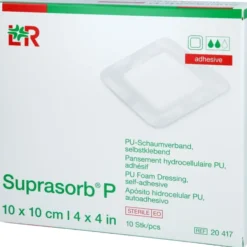 SUPRASORB P PU-Schaumv.selbstklebend 10x10 cm 10 St